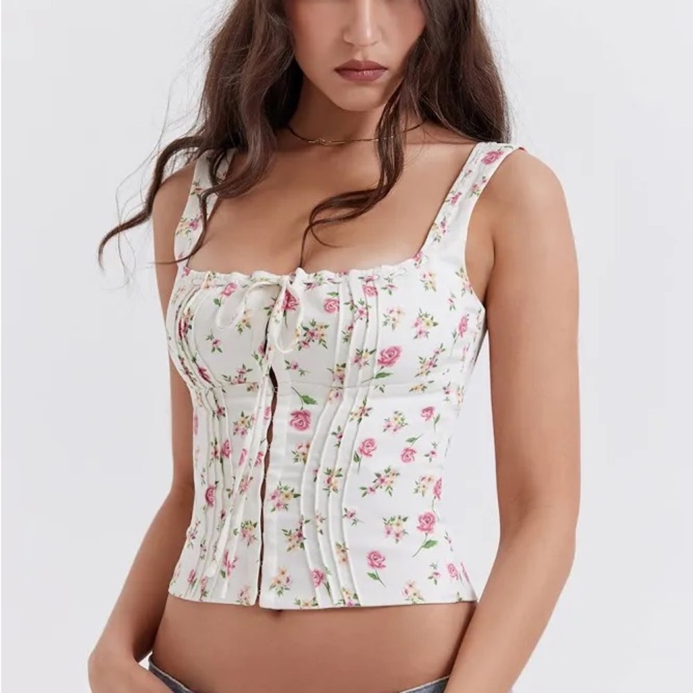 House of CB Chicca Rose Top